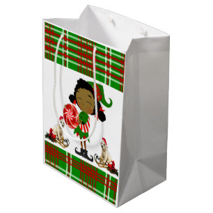 Sacs cadeaux de Noël Elfe Africain