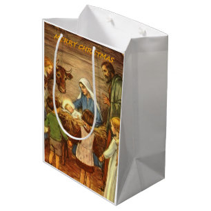 Sacs cadeaux de Noël Jésus Christ