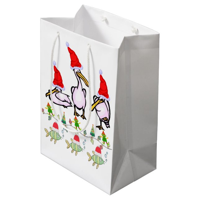 Sacs cadeaux de Noël Pélican (Dos Angle)