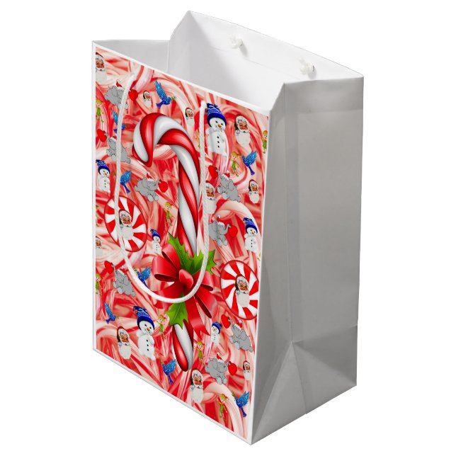 Sacs cadeaux de Noël Pepperment (Dos Angle)