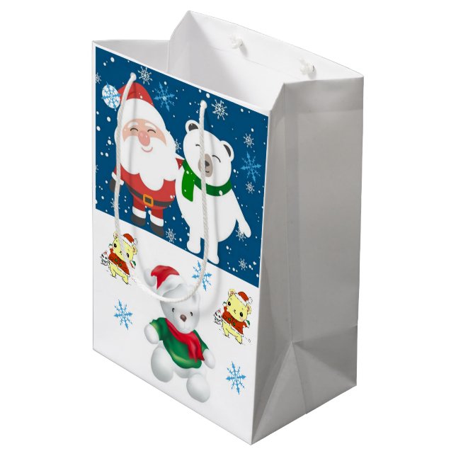 Sacs cadeaux de Noël Teddy Bear (Dos Angle)