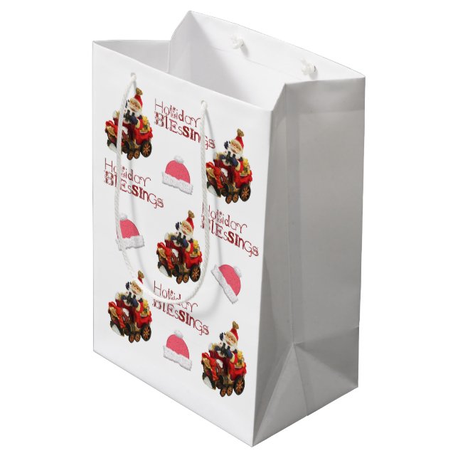 Sacs cadeaux de Noël VintageNoël (Dos Angle)