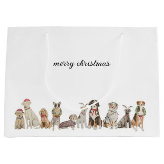 Sacs cadeaux pour chiens de Noël