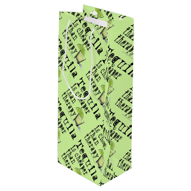 SACS CADEAUX - TEQUILA, PLUS CHER QUE LA THÉRAPIE (Devant Angle)