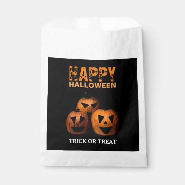 Sacs Citrouilles Halloween Favoriser (Devant)