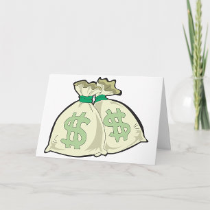 Sacs d'argent Cartes de voeux