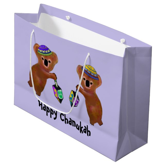 Sacs de cadeau de Chanukah de koala (Devant Angle)