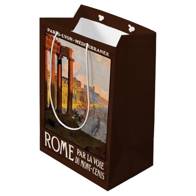Sacs de cadeau de Vintage voyage de Rome Italie (Dos Angle)