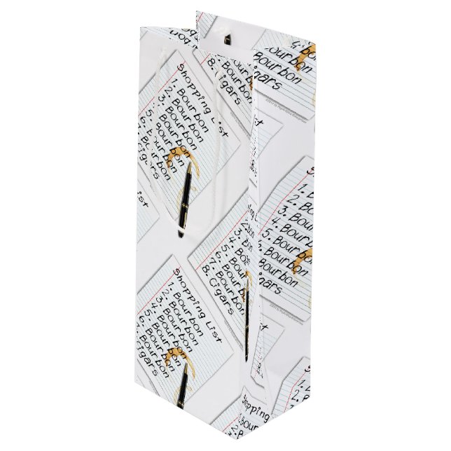 SACS DE CADEAU - LISTE D'ACHATS D'AMANTS DE (Devant Angle)