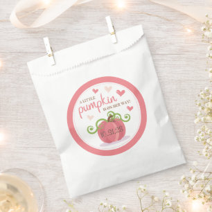 Sacs de cadeaux de baby shower Cute Little Pumpkin