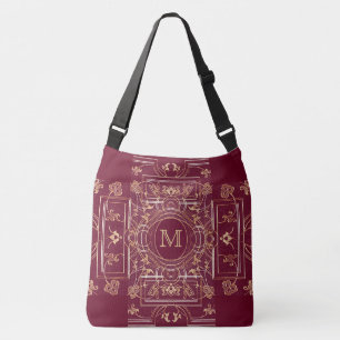 Sacs de couverture de livre rustique Ancien monogr