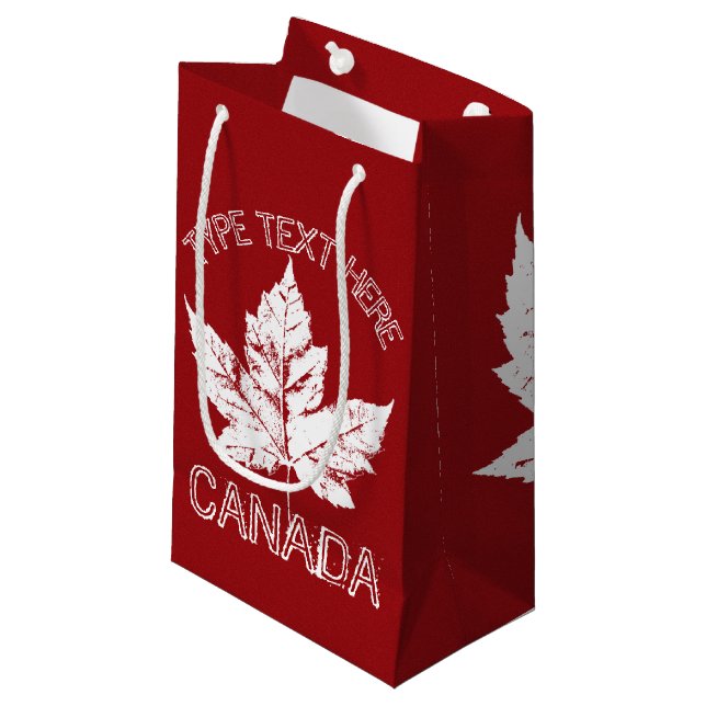 Sacs de faveur Canada cool Sacs Canada personnalis (Devant Angle)