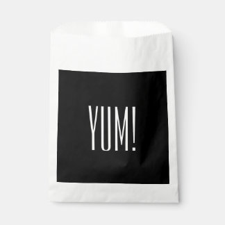 SACS DE FAVEUR CHIC_"YUM !" NOIR/BLACK