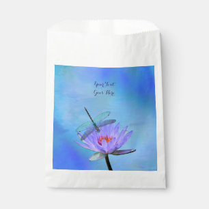 Sacs de Faveur Libellule sur Nénuphar