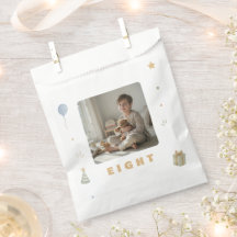 Sacs de faveurs de photos personnalisés à 8 ans