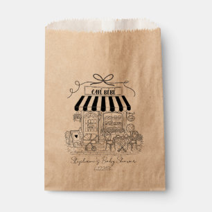 Sacs de Faveurs en Papier Kraft Cafe Bebe – Lot de