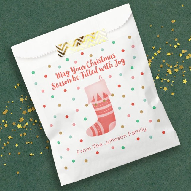 Sacs de Noël Favoriser (A cute treat bag for your Christmas party favors)