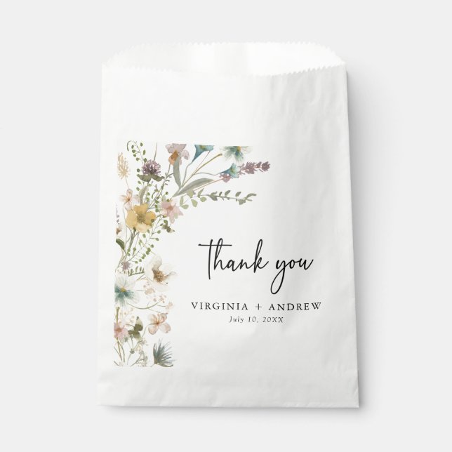 Sacs Fleurs de mariage Favor (Devant)