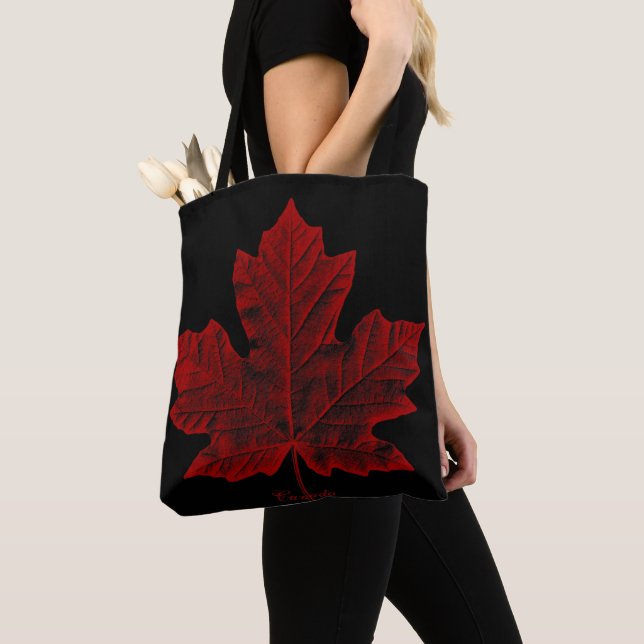 Sacs fourre-tout Canada - Sacs en feuille d'érable (De près)