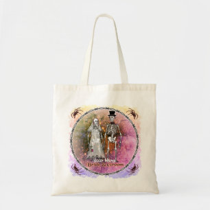 Sacs fourre-tout de mariage de squelette gothique