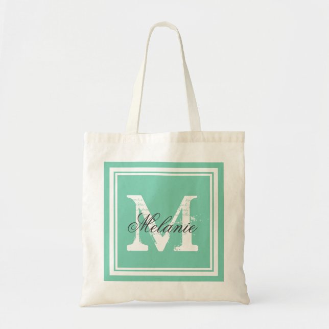 sacs fourre-tout de mariage monogrammés personnali (Devant)