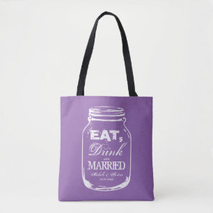 Sacs fourre-tout de mariage  vintage personnalisé