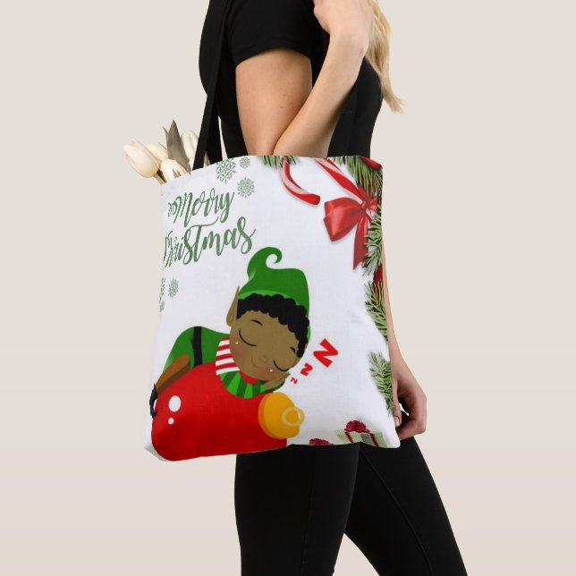 Sacs fourre-tout de Noël pour femmes, Elfe (De près)