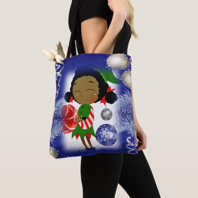 Sacs fourre-tout de Noël pour femmes, Elfe (De près)