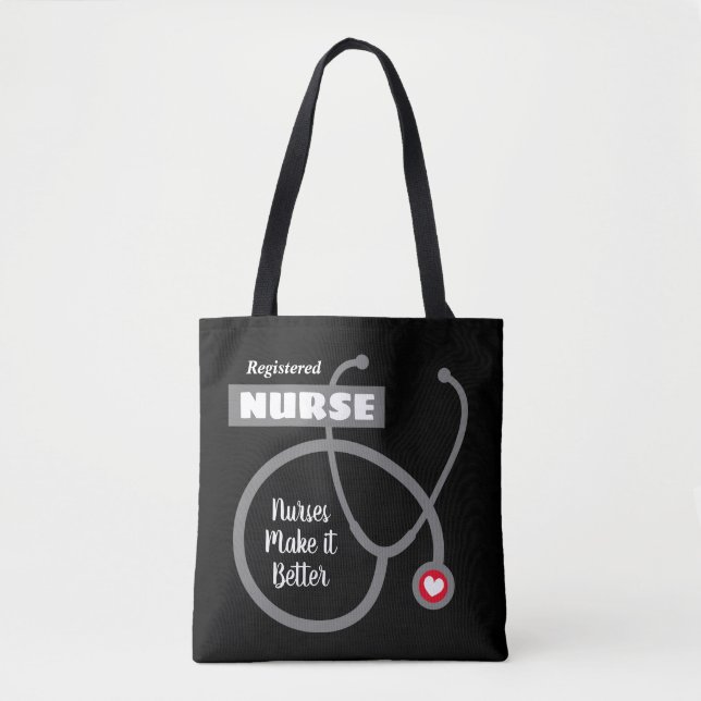 sacs fourre-tout de soins infirmiers noirs pour le (Devant)