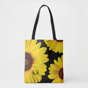 Sacs fourre-tout de tournesols brillants et joyeux