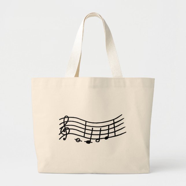 Sacs fourre-tout d'échelle et de notes de musique  (Devant)