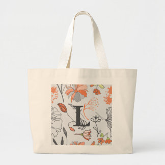 sacs fourre-tout décorés d'un monogramme