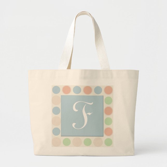 Sacs fourre-tout décorés d'un monogramme (Devant)