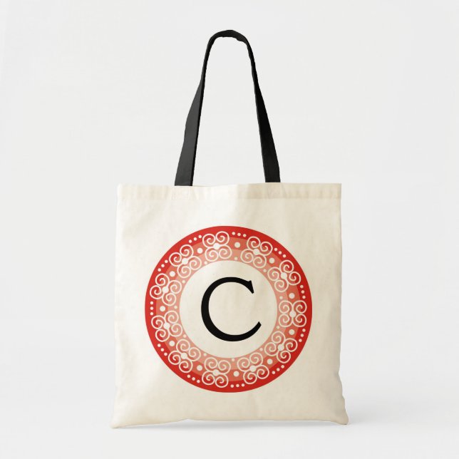Sacs fourre-tout décorés d'un monogramme (Devant)