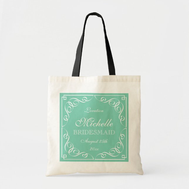 Sacs fourre-tout en bon état fleuris à mariage (Devant)