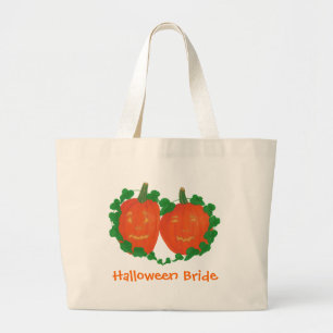 Sacs fourre-tout en toile de mariée d'Halloween