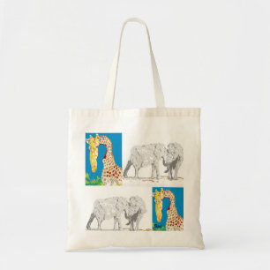 Sacs fourre-tout /Giraffes et éléphants