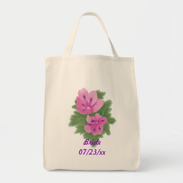 Sacs fourre-tout Mariages de mariée violet rose (Devant)