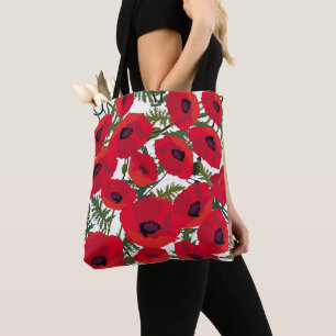 Sacs fourre-tout Motifs des fleurs de pavot