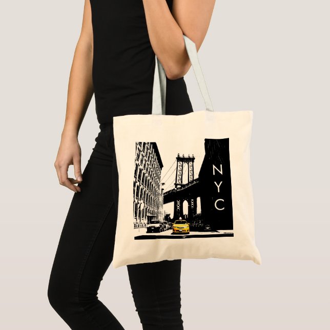 Sacs fourre-tout Nyc New York City Brooklyn Taxi j (Devant (produit))