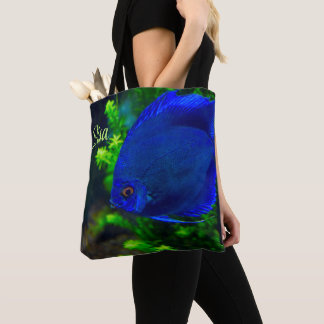Sacs fourre-tout personnalisés - Blue Tropical Fis