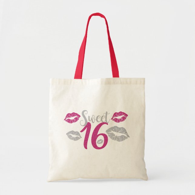 Sacs fourre-tout ROSES au bonbon 16 (Devant)