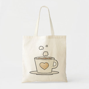 Sacs fourre-tout simples en forme de café