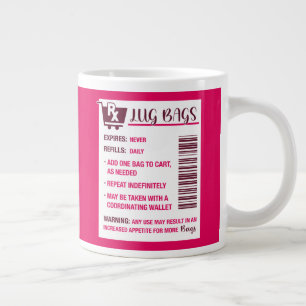 Sacs Lug Prescription Vin et Mug de café rose chau