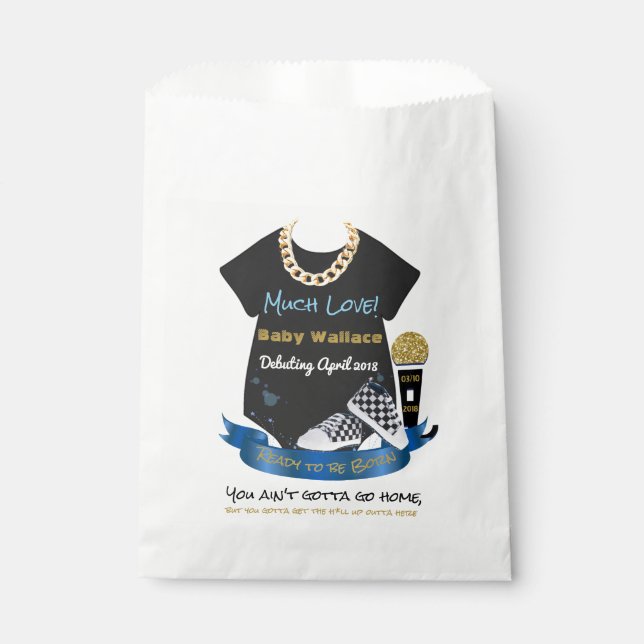 Sacs préférés de l'Hip hop Prince Baby shower Part (Devant)