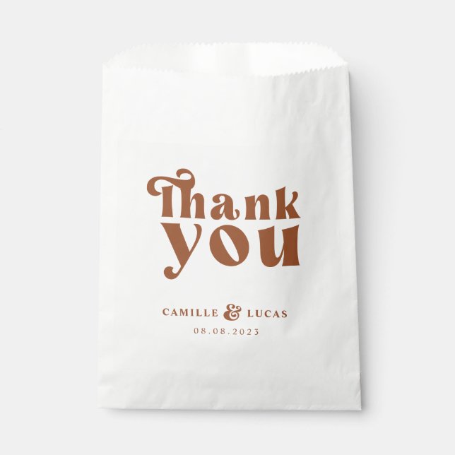 Sacs préférés en terre cuite rétro (Devant)