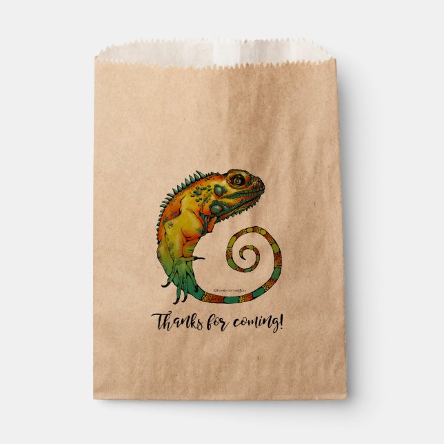 Sacs Reptile Goodie pour une fête d'anniversaire (Devant)