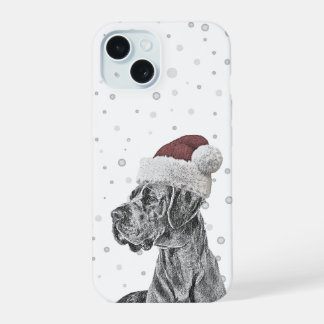 Sacs téléphoniques de Noël Portrait de chien