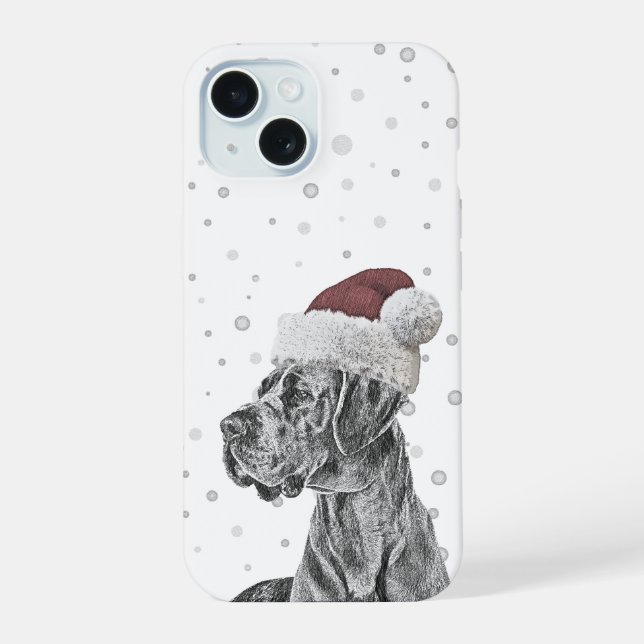 Sacs téléphoniques de Noël Portrait de chien (Verso)