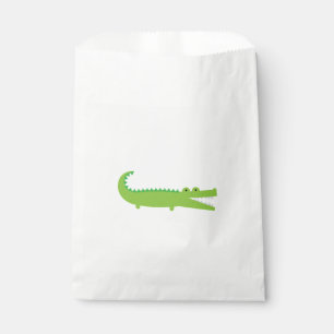 Sacs verts de faveur d'alligator
